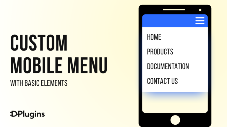 Custom Oxygen mobile menu