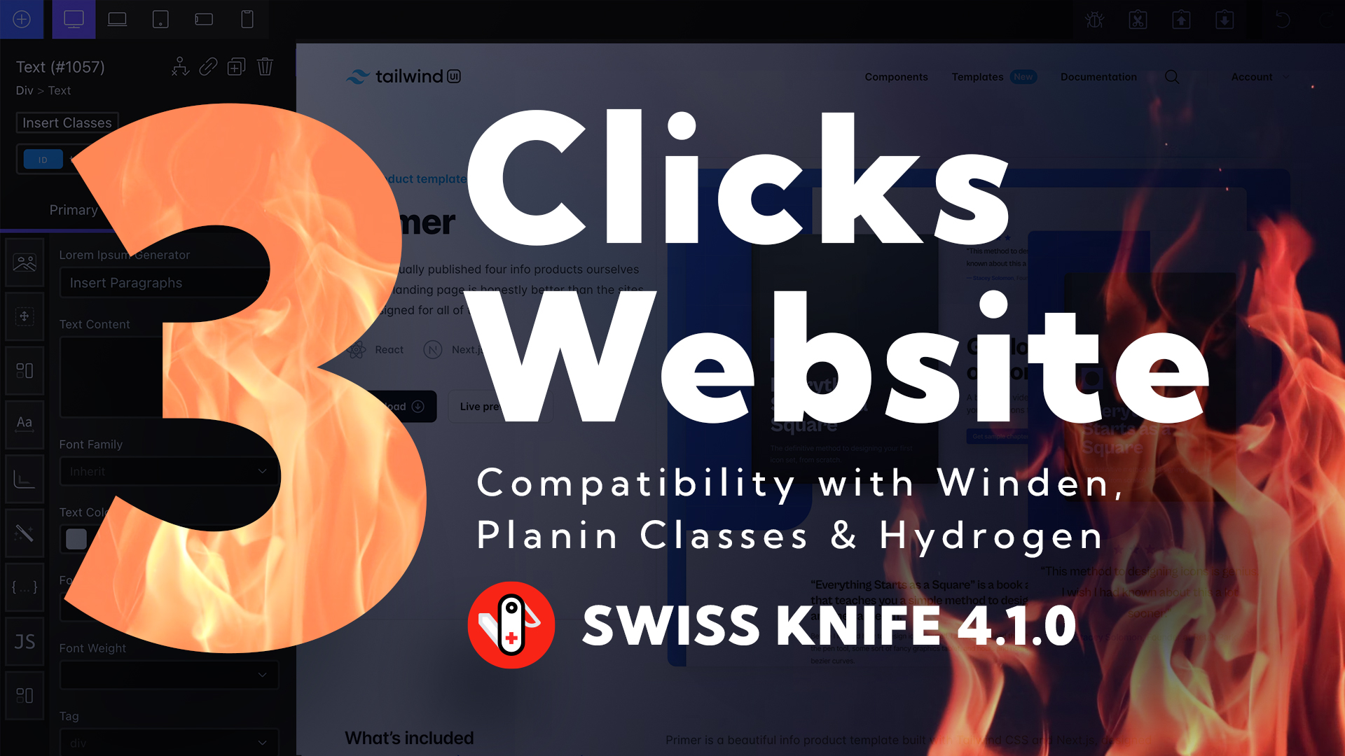 Swiss Knife 4.1.0 Stable. Convert any HTML element to Oxygen Element