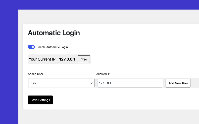 devkit automatic login