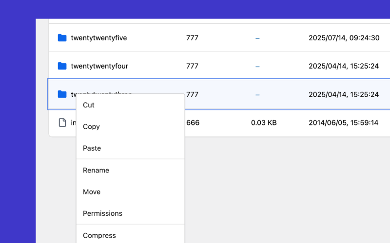 devkit files manager right click menu