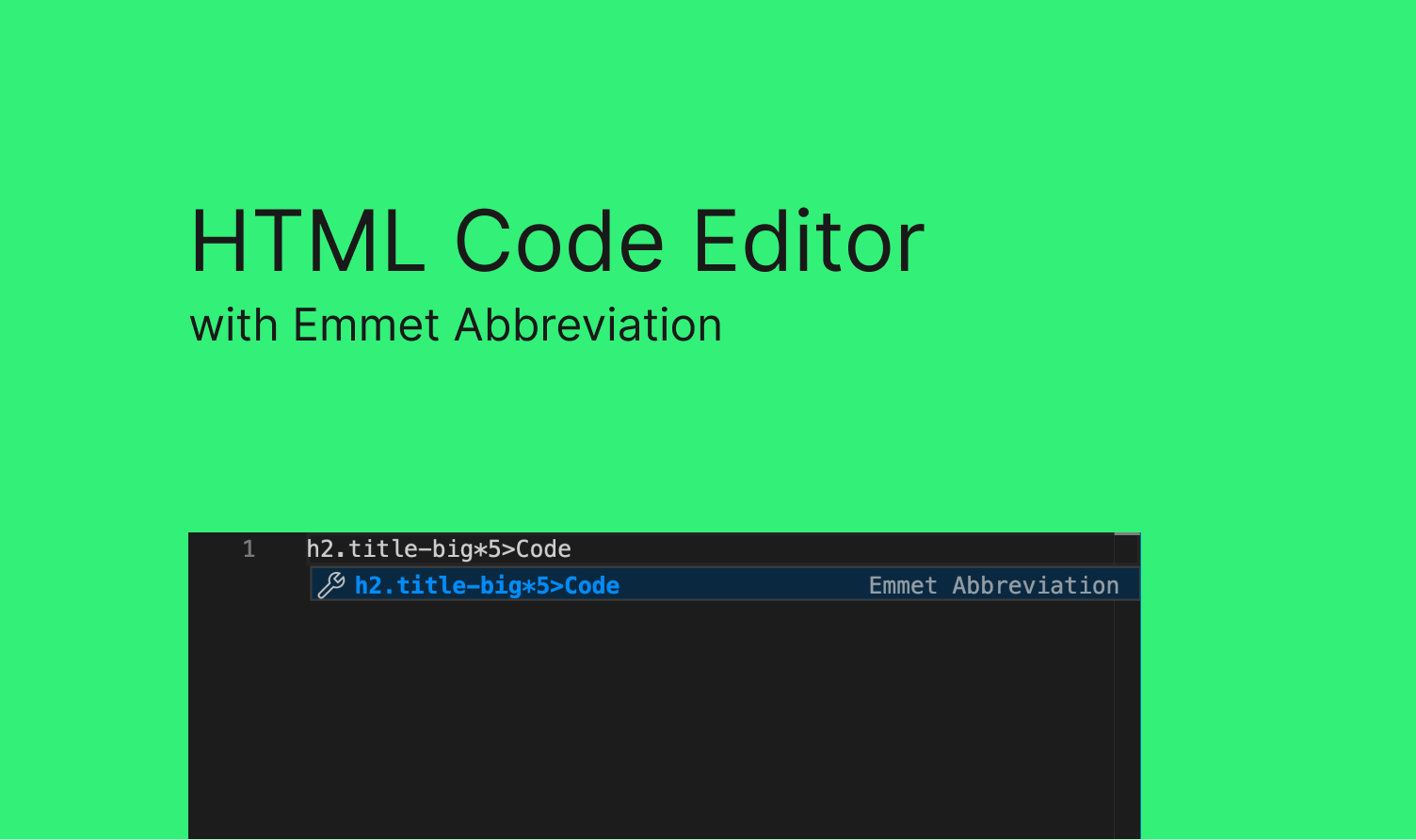 DBlocks CodePro expanding an Emmet abbreviation in the HTML code editor