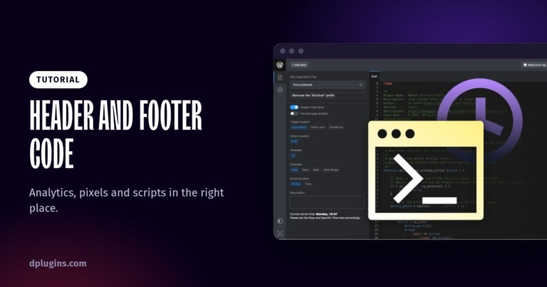 How to Add Code to the WordPress Header and Footer