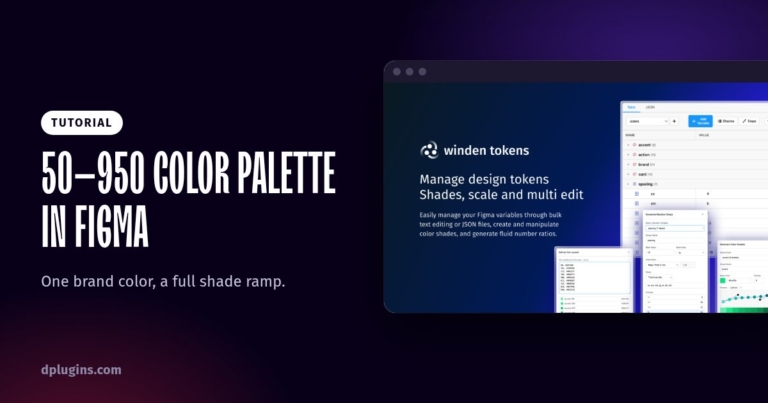 How to Generate a 50–950 Color Palette in Figma