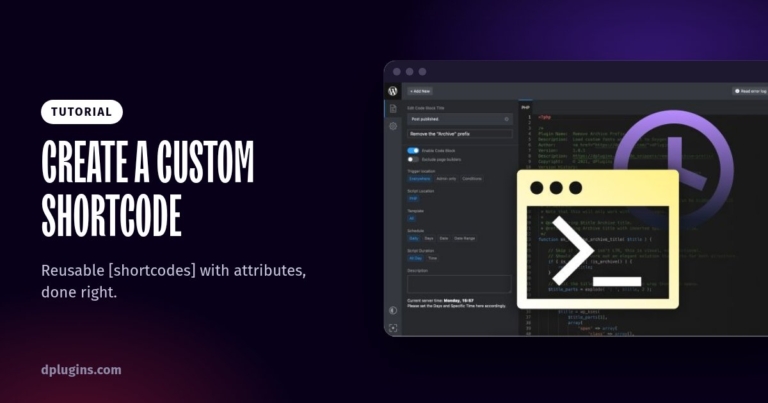 How to Create a Custom Shortcode in WordPress