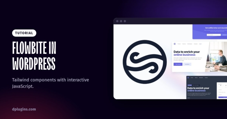 How to Use Flowbite Components in WordPress