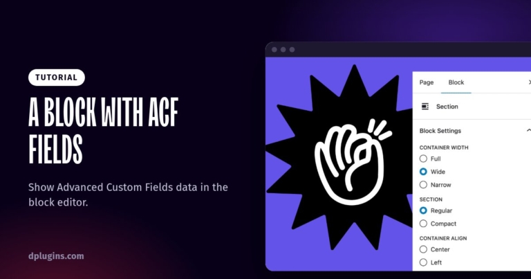 How to Build a Gutenberg Block That Shows ACF Fields