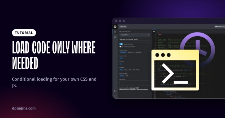 How to Load CSS and JavaScript Only Where It’s Needed in WordPress