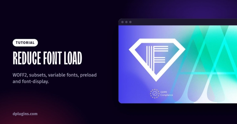 How to Reduce Font Load in WordPress