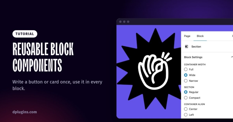 How to Build Reusable Components Across Gutenberg Blocks