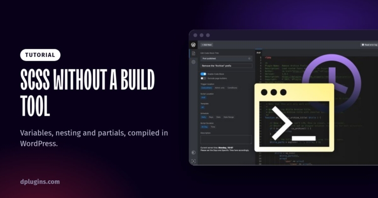 How to Use SCSS in WordPress Without a Build Tool