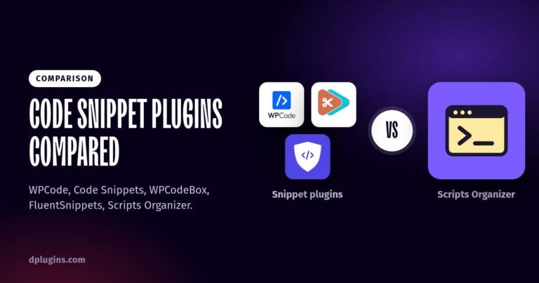 WordPress Code Snippet Plugins Compared (2026)