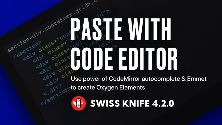 paste with code editor
