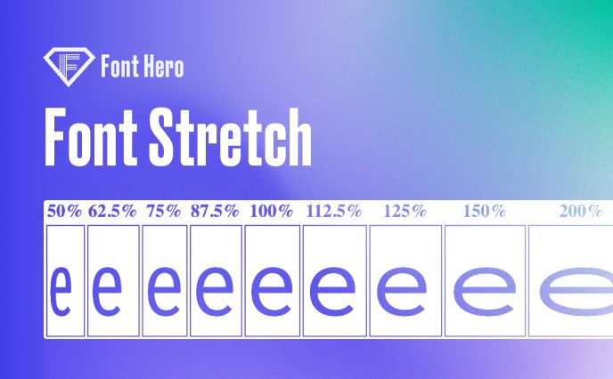 font stretch